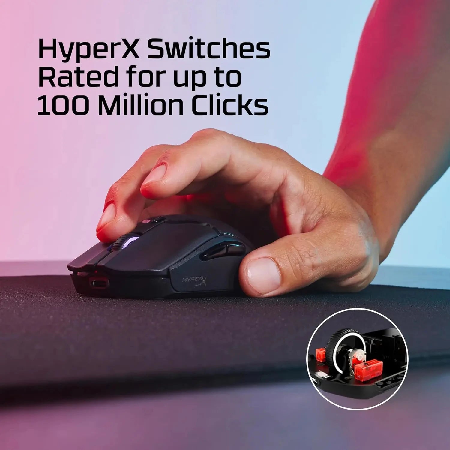 New HyperX Pulsefire Haste 2 Mini Bluetooth Wireless Mouse Ergonomic Lightweight RGB Low Latency Customized E-sports Gamer Mouse