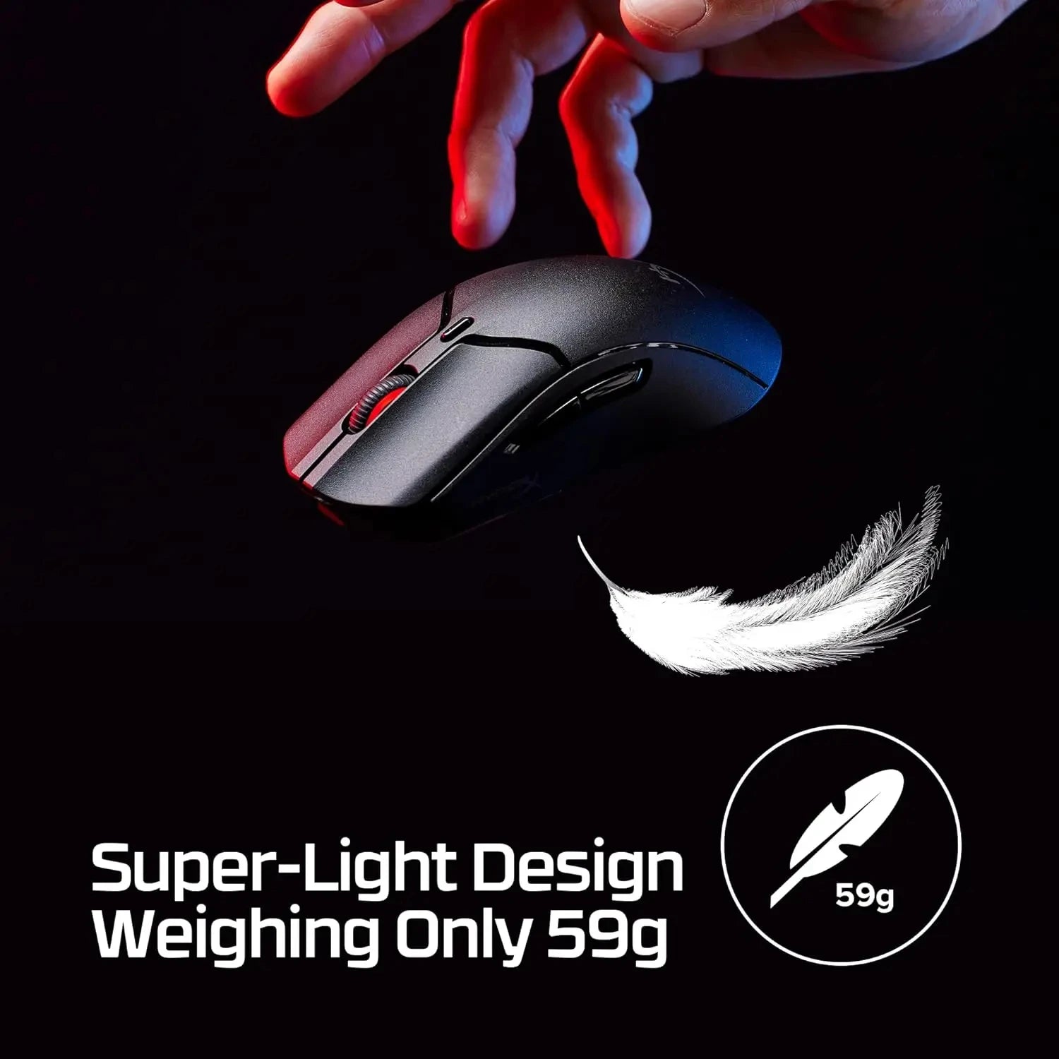 New HyperX Pulsefire Haste 2 Mini Bluetooth Wireless Mouse Ergonomic Lightweight RGB Low Latency Customized E-sports Gamer Mouse