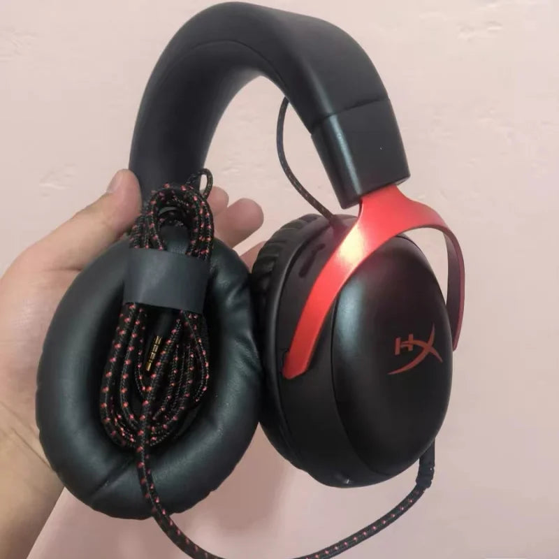 HyperX Cloud 3 III Wired Gaming Headset With DTS Sound Mic/Support HyperX Software USB Gaming Headphone For PC PS Xbox Switch