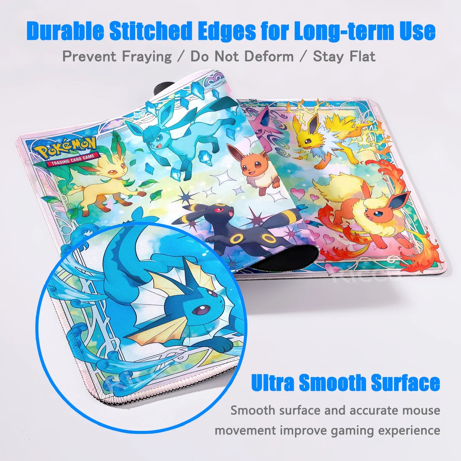 Japan Anime Gamer Mouse Pad E-eevee Cabinet Kawaii Tablepad XXL P-pokemon Keyboard Rug Laptop PC Gaming Rubber Extended DeskMats