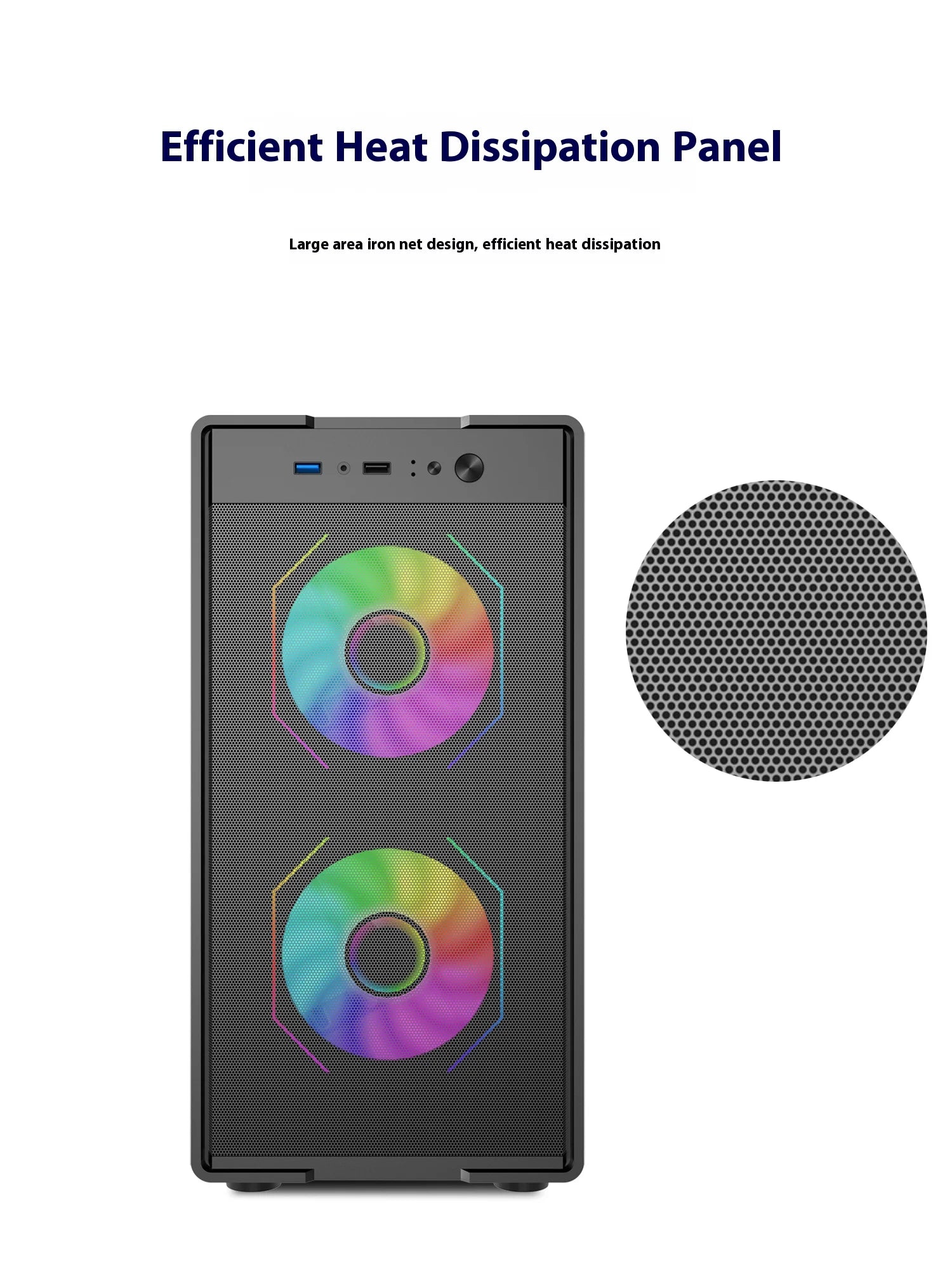 Power Train Flying PC gaming case MATX Side transparent glass computer case Iron net heat dissipation U3 interface E-sports case