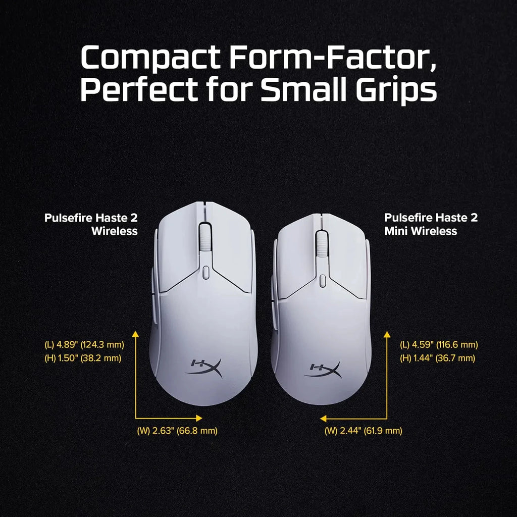 New HyperX Pulsefire Haste 2 Mini Bluetooth Wireless Mouse Ergonomic Lightweight RGB Low Latency Customized E-sports Gamer Mouse