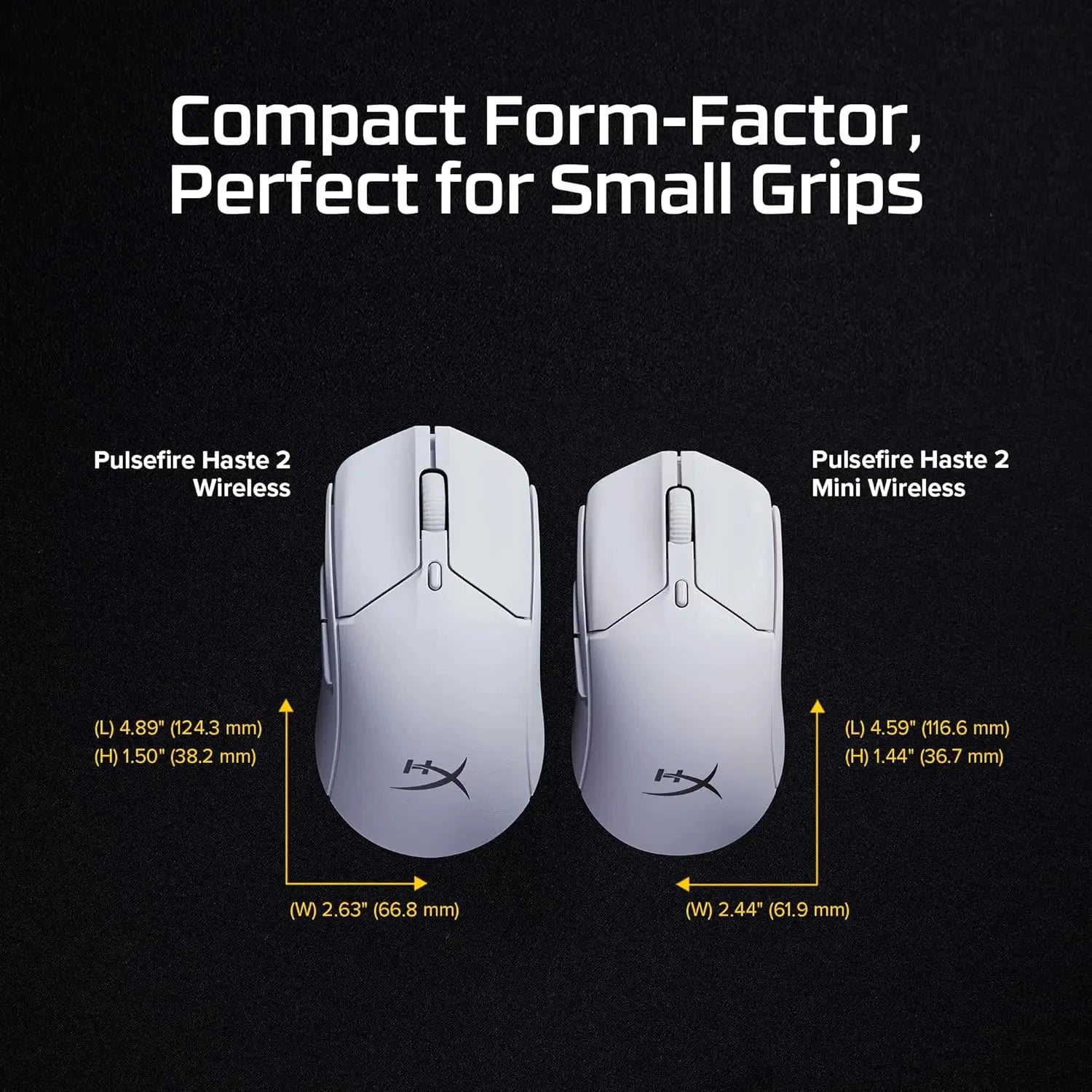 New HyperX Pulsefire Haste 2 Mini Bluetooth Wireless Mouse Ergonomic Lightweight RGB Low Latency Customized E-sports Gamer Mouse