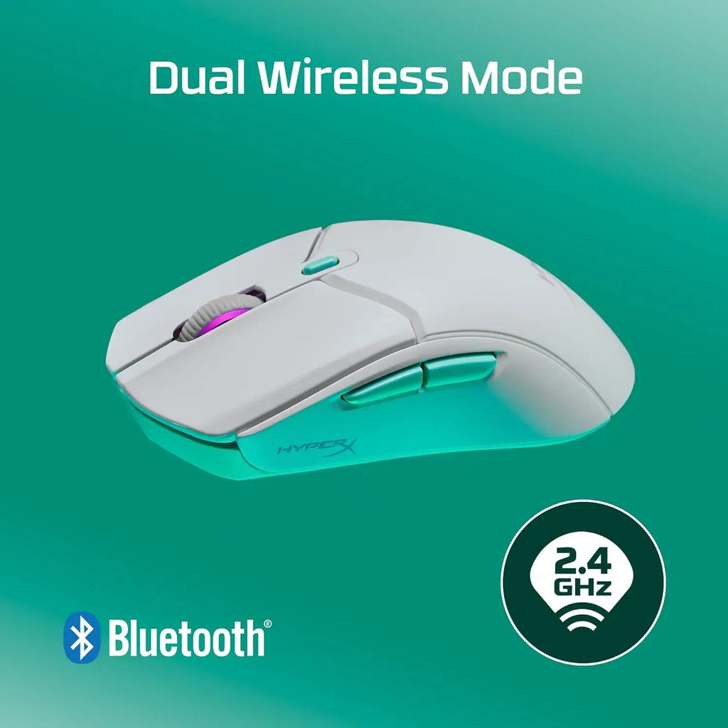 HyperX Pulsefire Haste 2 Wired Gaming Mouse 100 Hour Battery Life Dual Wireless Connectivity For Pc Mac Laptop