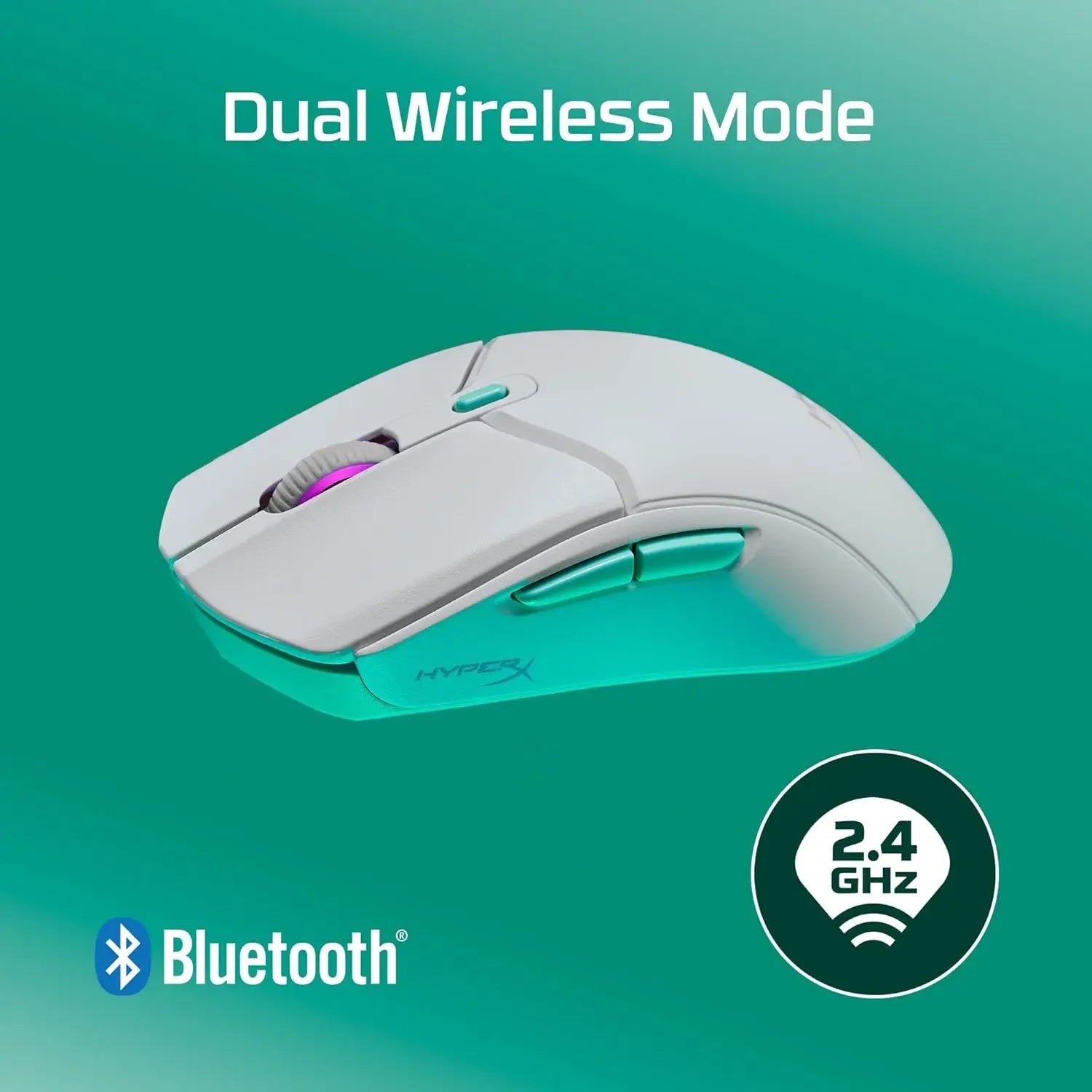 HyperX Pulsefire Haste 2 Wired Gaming Mouse 100 Hour Battery Life Dual Wireless Connectivity For Pc Mac Laptop