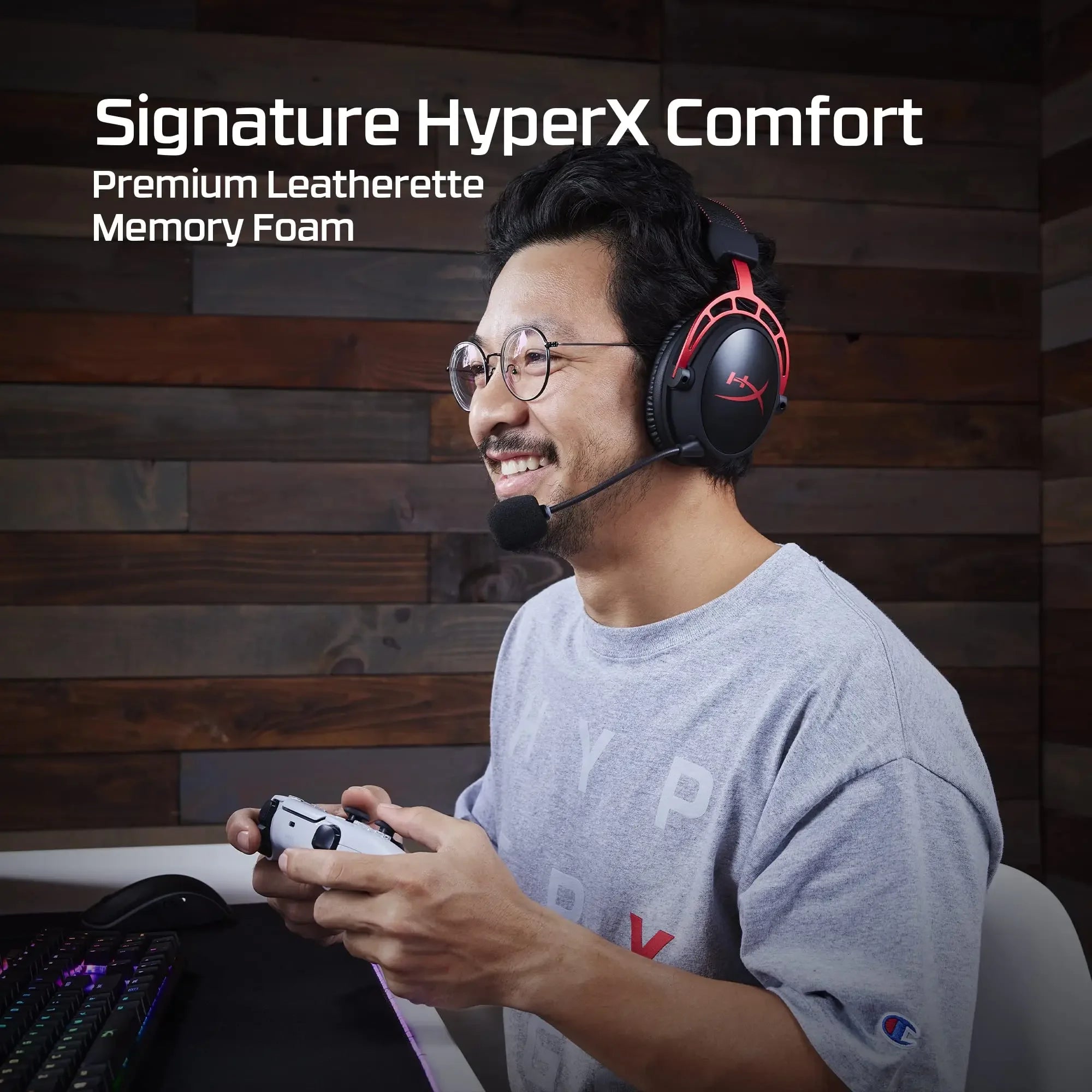 HyperX Cloud Alpha Wireless - Gaming Headset for PC, 300-hour battery life, DTS Headphone:X Spatial Audio, Memory foam
